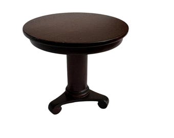 Dollhouse Miniature 1" Scale Round Table by Verl Kraeger