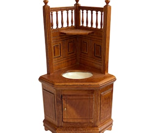 Dollhouse Miniature 1” Scale Bespaq Wash Stand Cabinet