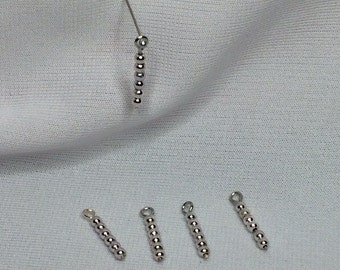 Dollhouse Miniature 1&quot; scale Silver Christmas Tree Ornaments