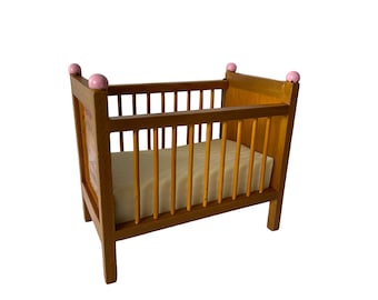 Dollhouse Miniature 1" Scale Baby Crib