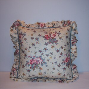 laura ashley ruffled garden throw pillow