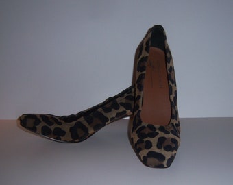 leopard print kitten heels