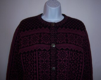Vintage Stitches Royal Blue Red Green Off White Fair Isle |