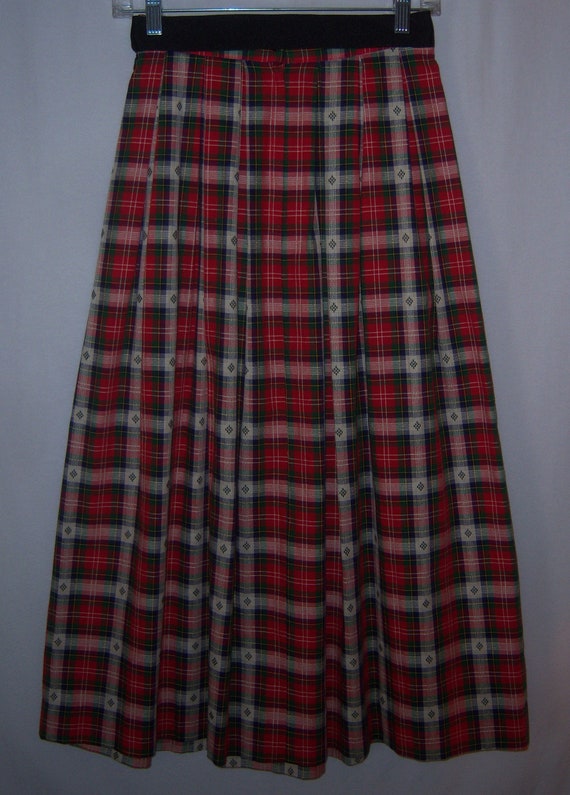 Vintage Susan Bristol Red Green Blue Plaid Scotti… - image 3