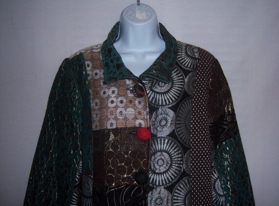 Vintage Sacred Threads Black Gold Green Multi Col… - image 1