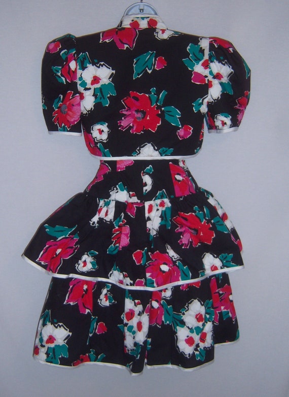 Vintage Lillie Rubin Black Pink Green Red White F… - image 3