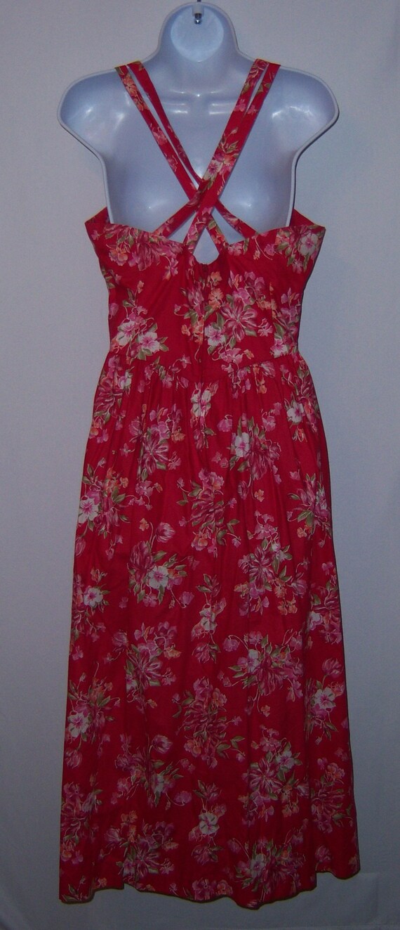 Vintage Laura Ashley Hot Pink Green English Count… - image 3