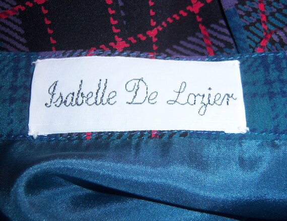 Vintage Isabelle De Lozier Blue Lavender Red Stew… - image 4