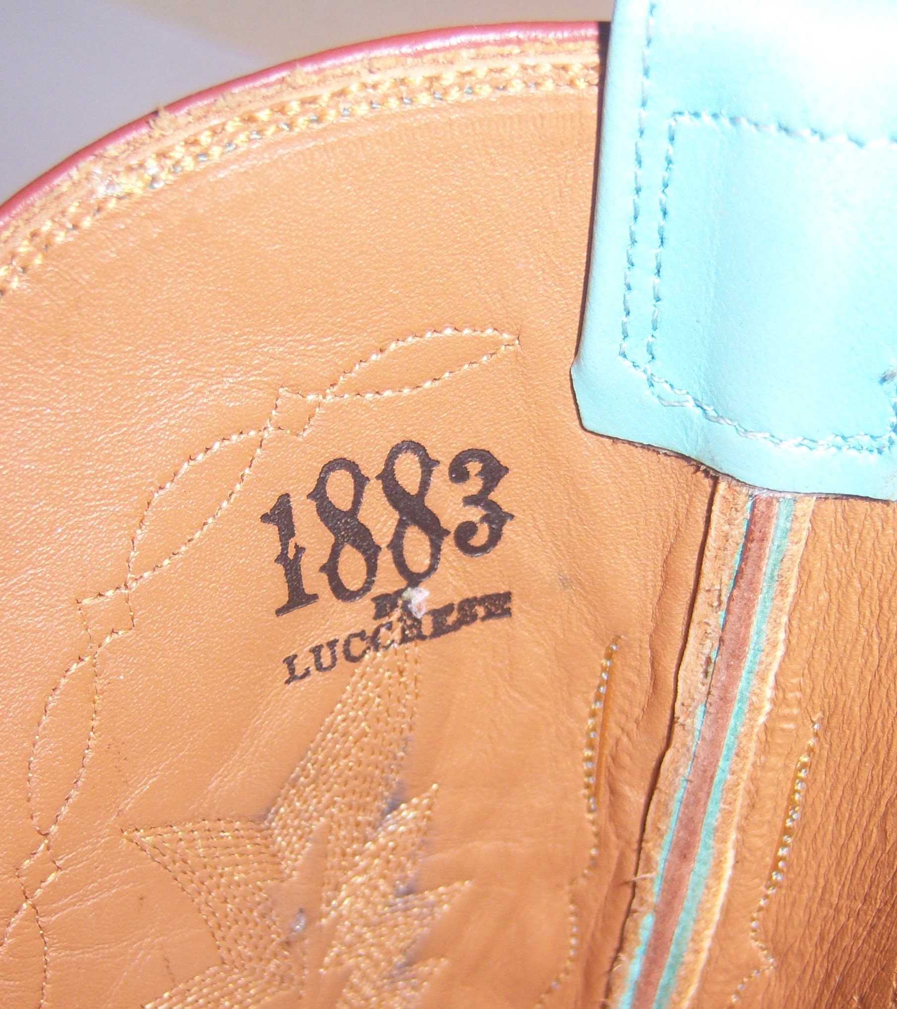 Vintage Lucchese Blue Cowboy Boots Leather Suede 6.5 Medium Robin Egg Blue Tan Suede 1883 Etsy Canada