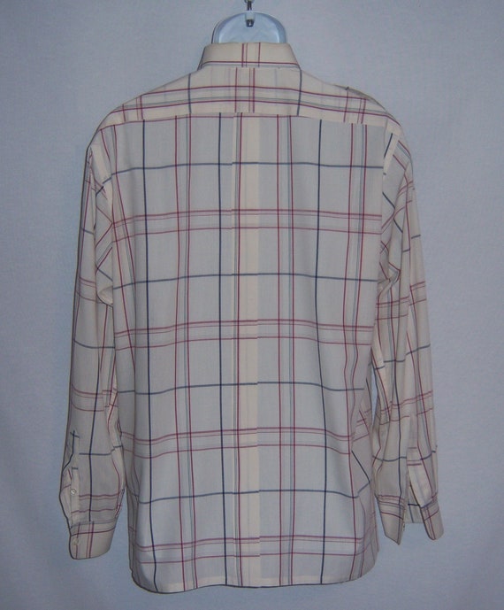 Vintage Christian Dior Off White Maroon Navy Blue… - image 3