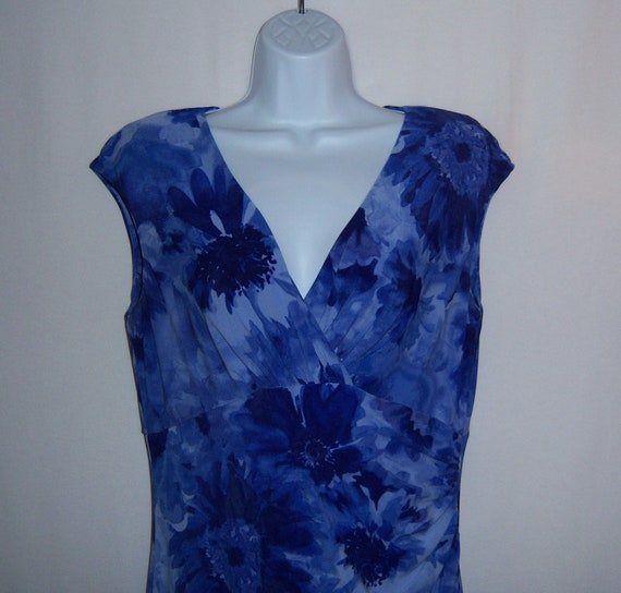 sachin and babi light blue dress RALPH LAUREN Sleeveless Satin Gown