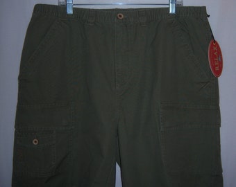 Vintage Tommy Bahama Relax Khaki Cargo Mens Shorts Extra Large XL Deadstock  NWT NOS 