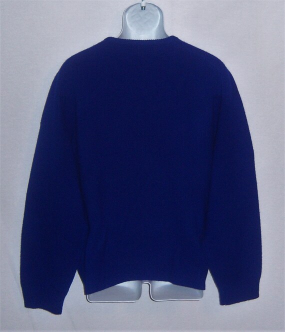 Vintage Polo Ralph Lauren Cobalt Blue V Neck Lambswoo… - Gem