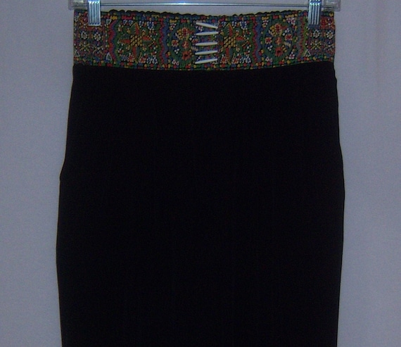 Veste Boléro Court Vintage Dorothy Schoelen - Noir Et Blanc Rayon - Taille P - Années 80/90