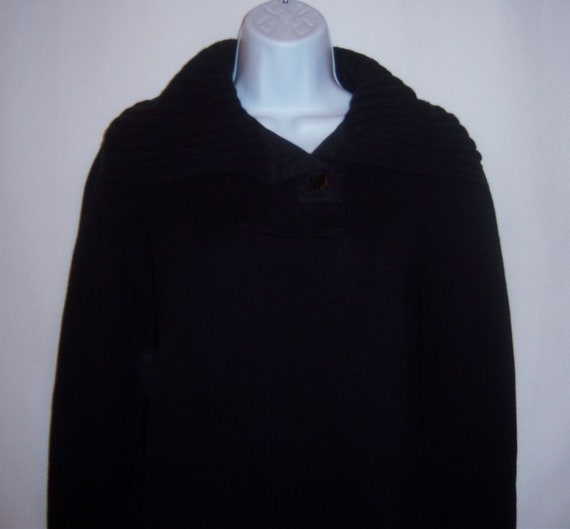 Lauren Ralph Lauren, Vintage Lauren Ralph Lauren Black Nautical Gold Buckle Cotton Sweater Jumper Medium M Sailor Polo Gift