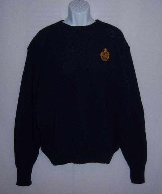 Polo navy deals sweater