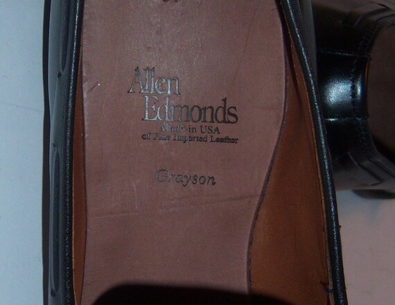 Vintage Allen Edmonds Classic Black Grayson Tasseled Loafers  display picture 1