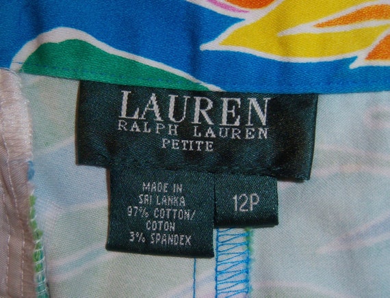 Vintage Lauren Ralph Lauren Turquoise Blue Hot Pi… - image 4