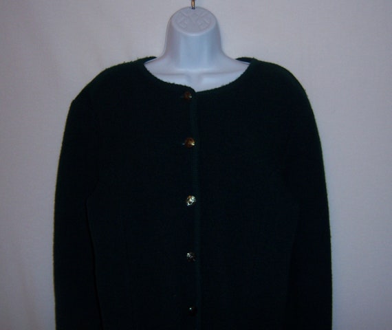 Vintage Talbots Dark Hunter Pine Green Classic Bo… - image 1