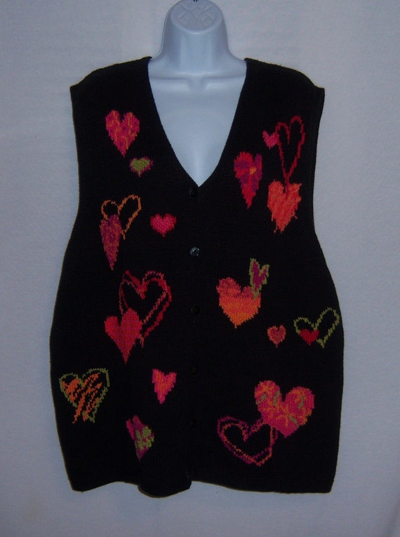 heart sweater vest