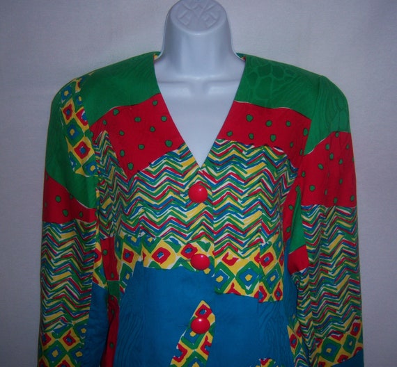 Vintage Anne Crimmins Umi Collections Red Green B… - image 1