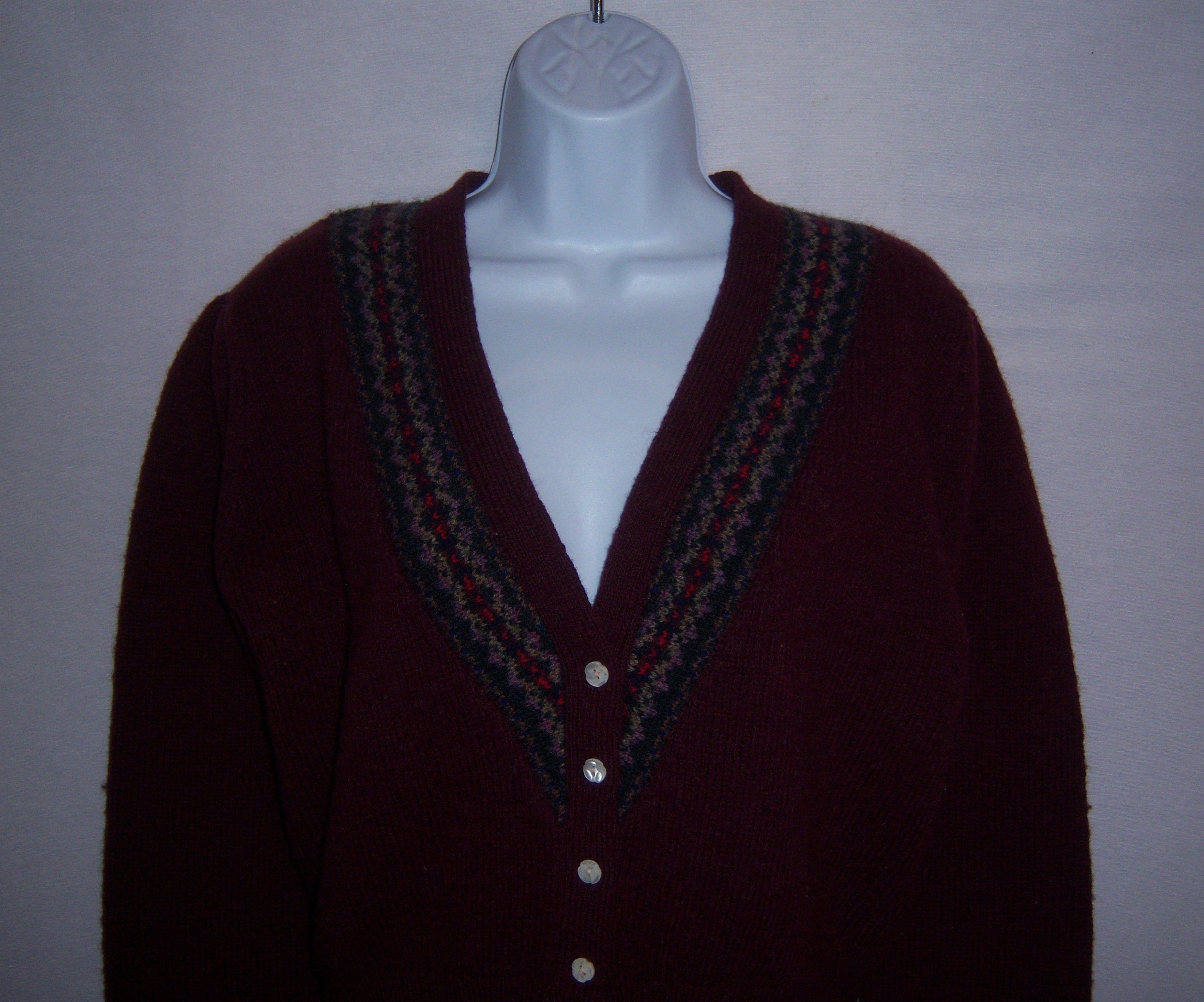 maroon polo sweater