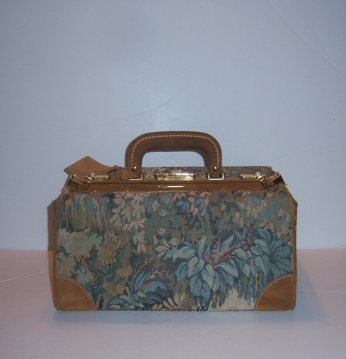 Vintage French Luggage Co. Company Paradise Pattern Tapestry Etsy