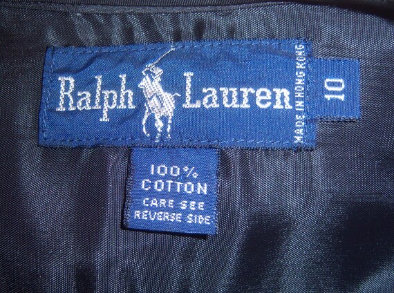 Vintage Polo Ralph Laure Black Pin Wale Corduroy … - image 4