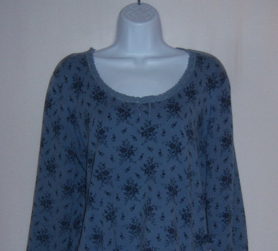 Blue floral deals sweater