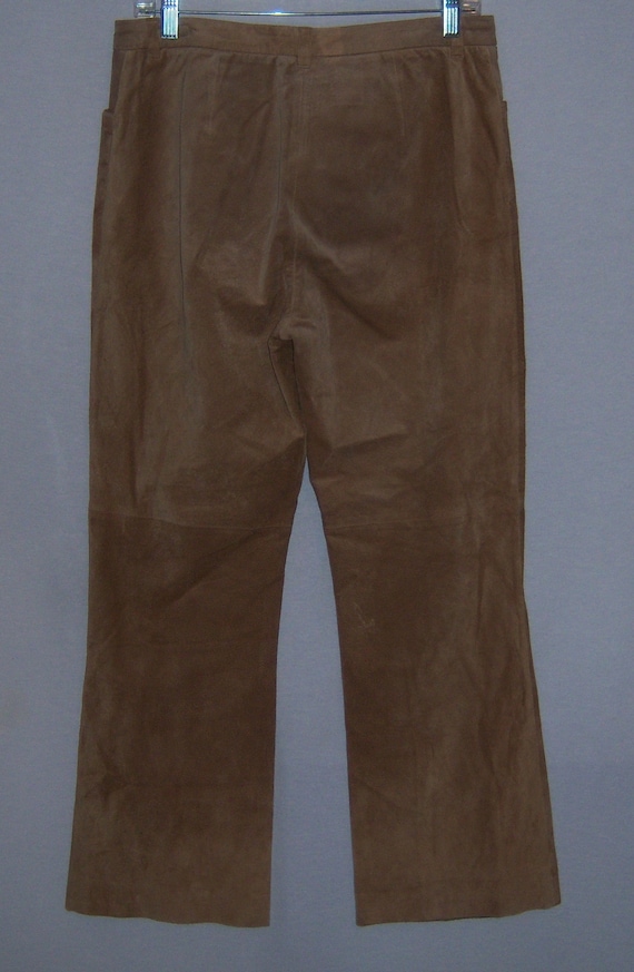 Vintage Lauren Ralph Lauren Khaki Tan Suede Leath… - image 3