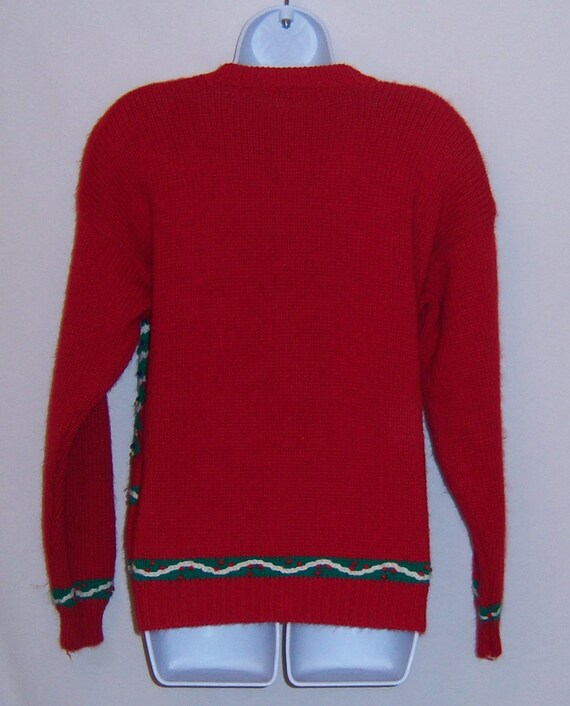 Karen Scott Womens Holiday Plaid Print Cardigan Red Size Large main image 0