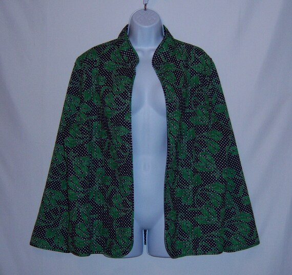Vintage J. Bee Black Green Provencal French Count… - image 2