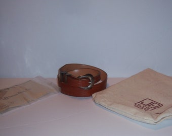 James Reid Ltd. Vintage .925 Silver Brown Leather Belt Sz 31 $_12.JPG?set_id=880000500F main image 3