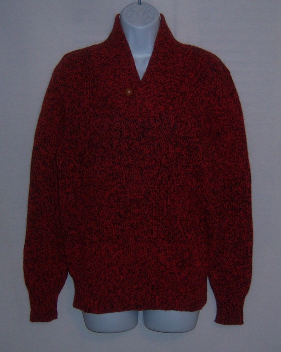 Vintage Woolrich Red Black Ragg Wool Womens Sweat… - image 2