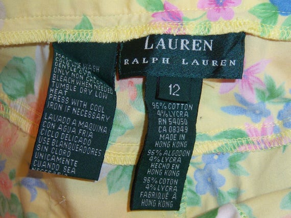 Vintage Lauren Ralph Lauren Yellow Orange Green B… - image 4