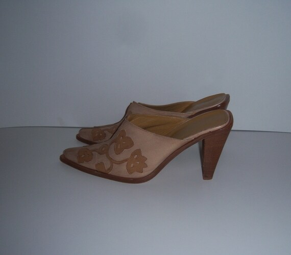 Vintage Emanuela Passeri Tan Gold Leather Cowboy … - image 3