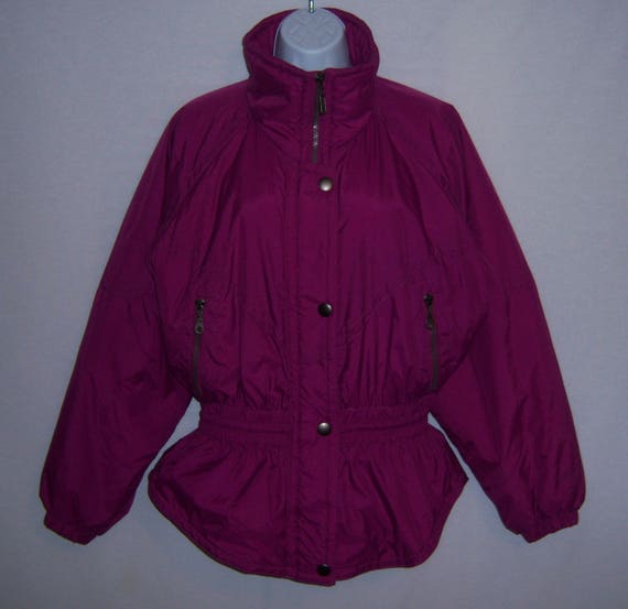 Vintage Snuggler Purple Mulberry Ski Coat Parka J… - image 2