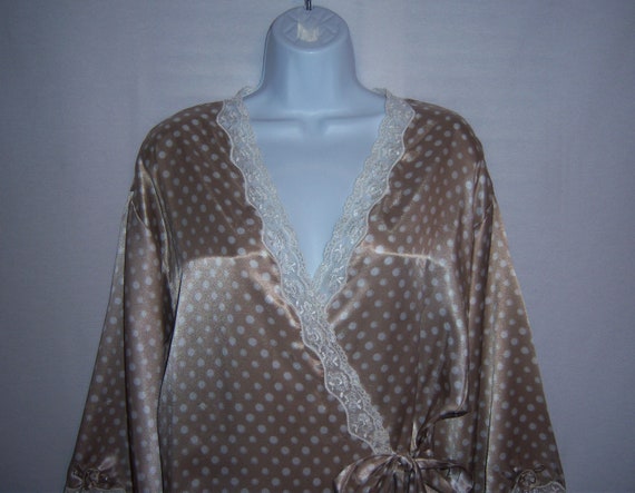 Vintage Christian Dior Classic Satin Ivory Oyster… - image 1