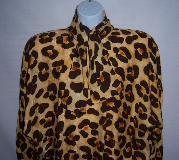 Vintage Norma Walters Leopard Cheetah Animal Prin… - image 1