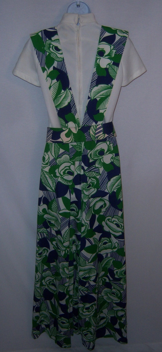 Vintage Terrena by Buster Werber Blue Green Flora… - image 3