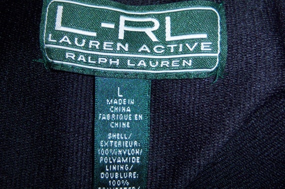 Vintage Lauren Ralph Lauren Active Black Green Bl… - image 4