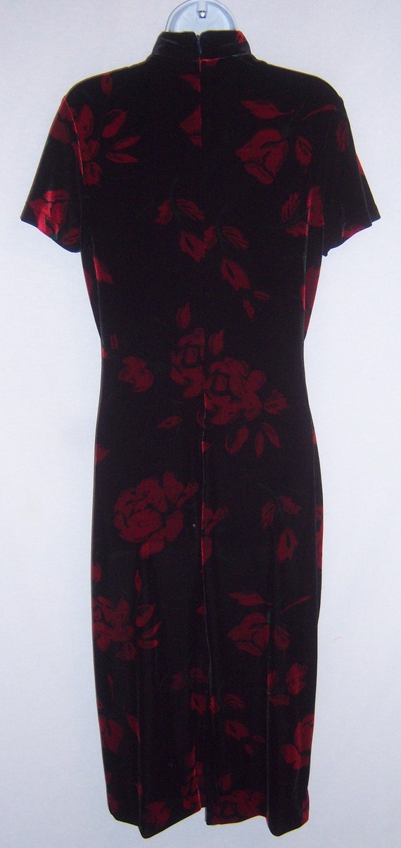 Vintage Lord and Taylor Asian Oriental Black Red … - image 3