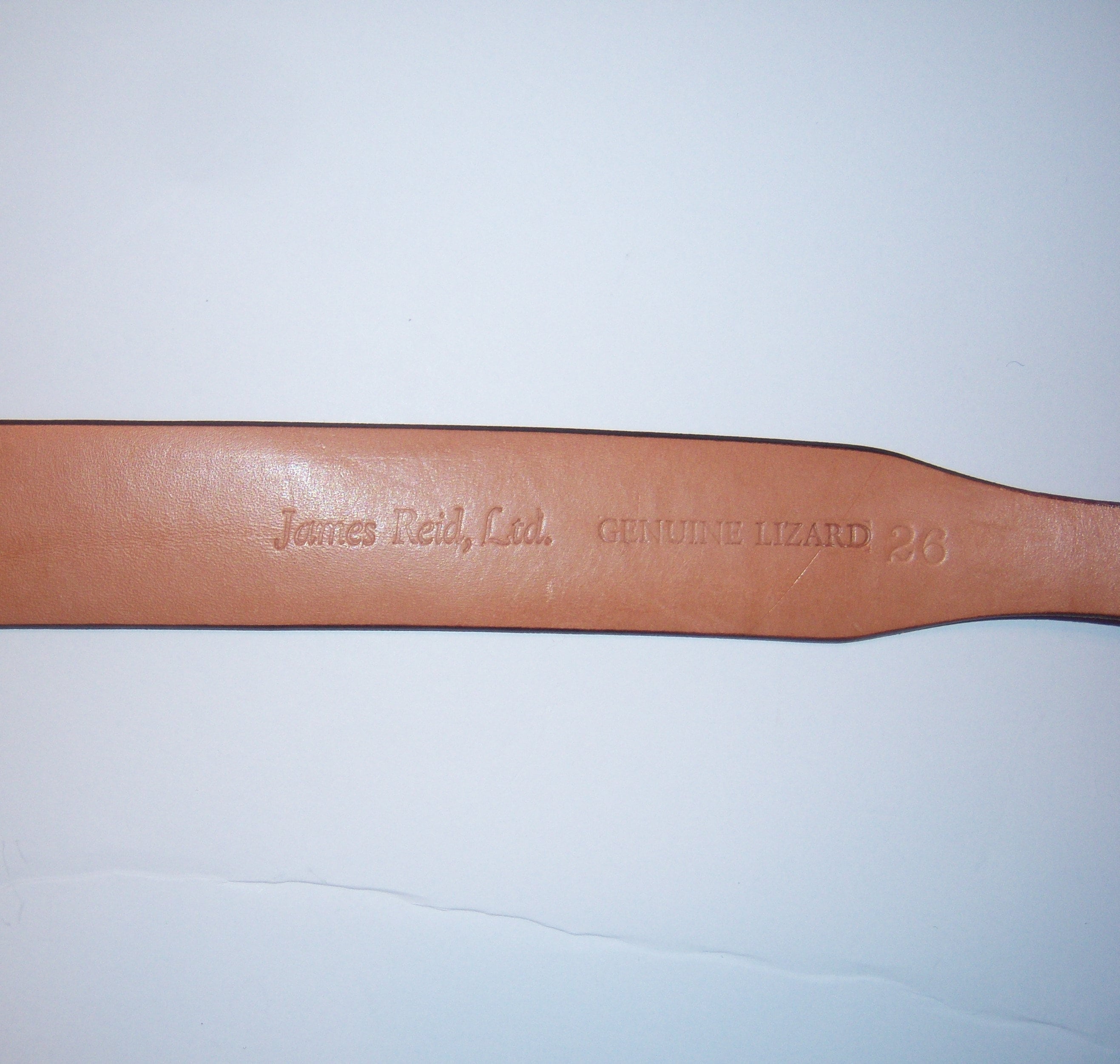 Vintage James Reid Ltd. Sterling Silver Brown Lizard Belt 28 il_fullxfull.2702563820_7r32.jpg main image 2