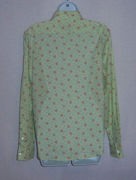 Vintage Polo Ralph Lauren Mint Green Ditsy Floral… - image 3