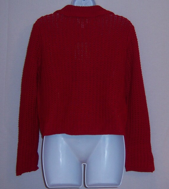 Vintage Talbots Red Mercerized Fly Away Cotton Ca… - image 3