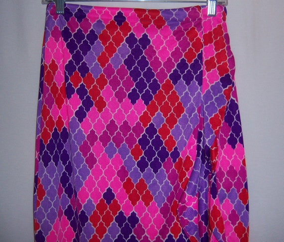 Vintage Accentuette Hot Pink Purple Red Mod Retro… - image 1