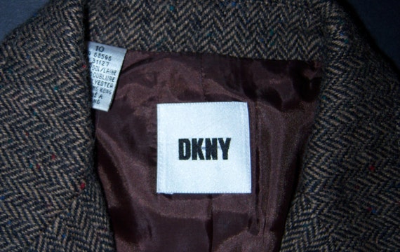 dkny tweed coat