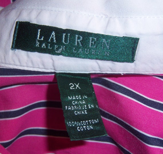 Vintage Lauren Ralph Lauren Hot Pink Black White … - image 4