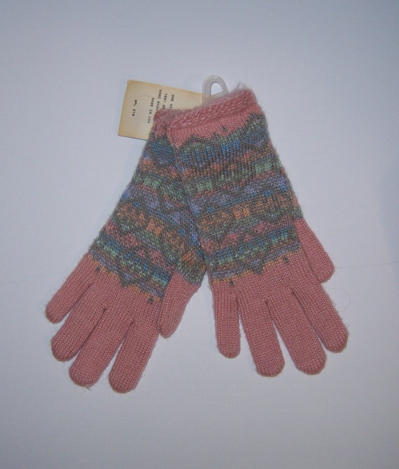 Vintage Village Knitter Mauve Blue Fair Isle Patt… - image 2