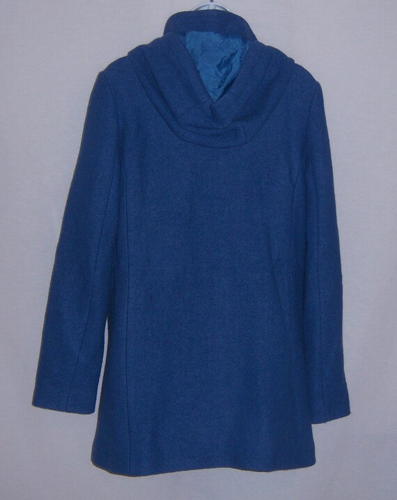 Vintage Lands End Blue Wool Blend Fingertip Lengt… - image 3